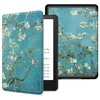 Dėklas Tech-Protect SmartCase, skirtas KINDLE PAPERWHITE VI / 6 / COLORSOFT / SIGNATURE EDITION, Mėlynos spalvos su sakurų raštais