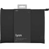 UNIQ Lyon Case laptop Sleeve 16″ midnight juodos spalvos Atsparus vandeniui RPET