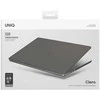 UNIQ dėklas Claro MacBook Air 15″ M2/M3 skaidrus pilkos spalvos/smoke matte pilkos spalvos