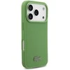 Lacoste Iconic Petit Pique MagSafe dėklas + Wallet skirtas Apple iPhone 17 Pro žalios spalvos