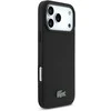 Dėklas Lacoste Iconic Petit Pique MagSafe Case + Wallet for Apple iPhone 17 Pro Max juodos spalvos