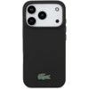 Lacoste Iconic Petit Pique MagSafe dėklas + Wallet skirtas Apple iPhone 17 Pro juodos spalvos