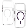 Liavec Pure dėklas su kameros valdymo mygtuku, skirtas iPhone 18 Pro/17 Pro, violetinis