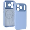 Liavec Silk Shield dėklas su metaliniu kameros rėmeliu, skirtas iPhone 18 Pro/17 Pro, šviesiai mėlynas