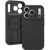 Liavec Silk Shield dėklas su metaliniu kameros rėmeliu, skirtas iPhone 18 Pro Max/17 Pro Max, juodas