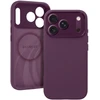Liavec Silk Shield dėklas su metaliniu kameros rėmeliu, skirtas iPhone 18 Pro Max/17 Pro Max, violetinis