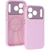 Dėklas Liavec Silk Shield Case with Metal Camera Frame do Iphone 18 Pro Max/17 Pro Max rožinė