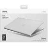 UNIQ Claro knygų dėklas MacBook Air 13 (2022) matinis skaidrus balandžio spalvos