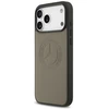 Dėklas Mercedes Leather Vintage Logo MagSafe Apple iPhone 17 Pro Max taupe