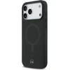 Mercedes Plain Smooth Leather MagSafe 17 Pro Max iPhone juodos spalvos dėklas