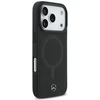 Mercedes Plain Smooth Leather MagSafe dėklas iPhone 17 Pro juodos spalvos