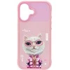 „Nimmy Cool&amp;Cute 2.0“ katino dėklas, skirtas „iPhone 17“ - Rožinė