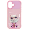 „Nimmy Cool&Cute 2.0“ katino dėklas, skirtas „iPhone 17“ - Rožinė