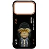 „Nimmy Cool&Cute 2.0 Gorilla“ dėklas, skirtas „iPhone 17 Pro“ - Juodas