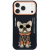 Dėklas NIMMY case GLASSES COOL DOG for IPHONE 17 Pro juodas