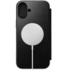 Dėklas Nomad Modern Leather Folio, juodas - iPhone 16 Plus
