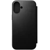 Dėklas Nomad Modern Leather Folio, juodas - iPhone 16 Plus