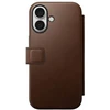Nomad modernus odinis dėklas, rudas – iPhone 16