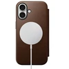Nomad modernus odinis dėklas, rudas – iPhone 16