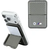 Dėklas Piniginė BMW M Carbon Metal Logos MagSafe antracito spalvos