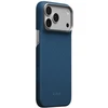 Dėklas PITAKA Edge Argyle MagSafe dėklas, skirtas iPhone 18 Pro Max / 17 Pro Max, vidurnakčio mėlyna