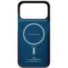 Dėklas PITAKA Edge Argyle MagSafe, skirtas iPhone 18 Pro Max / 17 Pro Max, bordo spalvos