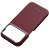 Dėklas PITAKA Edge Argyle MagSafe, skirtas iPhone 18 Pro / 17 Pro, bordo spalvos