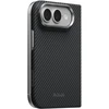 Dėklas PITAKA Edge Case MagSafe, skirtas iPhone, Duo, juoda-pilka