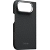 Dėklas PITAKA Edge Case MagSafe, skirtas iPhone, Duo, juoda-pilka