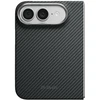 Dėklas PITAKA Edge Case MagSafe, skirtas iPhone, Duo, juoda-pilka