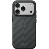 PITAKA Summa dėklas, skirtas iPhone 18 Pro / 17 Pro, juoda-pilka