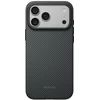 PITAKA Summa dėklas, skirtas iPhone 18 Pro Max / 17 Pro Max, juodas-pilkas