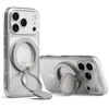 Dėklas Ringke Dual Magnetic Holder Ring Satin Sidabrinis