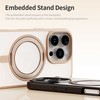 Dėklas Rock Rotating Stand Soft Touch Series Magnetic Apple iPhone 16 Pro Max aukso spalvos