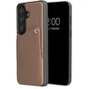 Dėklas Selencia Riva nugarėlė su kortelių dėklu, skirta Samsung Galaxy S26 Plus – Mocha Brown