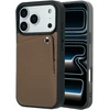 Dėklas Selencia Riva nugarėlė su kortelių dėklu, skirta iPhone 17 Pro Max – Mocha Brown
