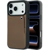 Dėklas Selencia Riva nugarėlė su kortelių dėklu, skirta iPhone 17 Pro – Mocha Brown