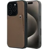 Dėklas Selencia Riva nugarėlė su kortelių dėklu, skirta iPhone 15 Pro – Mocha Brown