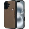 Dėklas Selencia Riva nugarėlė su kortelių dėklu, skirta iPhone 16 – Mocha Brown