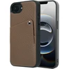 Dėklas Selencia Riva nugarėlė su kortelių dėklu, skirta iPhone 17e / 16e – Mocha Brown