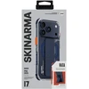 Dėklas Skinarma Haxa Apple iPhone 17 Pro Magnetic Charging + Grip Stand mėlynas