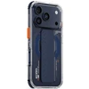 Dėklas Skinarma Haxa Apple iPhone 17 Pro Magnetic Charging + Grip Stand mėlynas