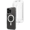 Dėklas Spigen Ultra Hybrid MagSafe, baltas + stiklas tR EZ Fit Pack - iPhone 16 Pro Max