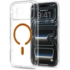 Dėklas Spigen Ultra Hybrid MagSafe iPhone 17 Pro / 18 Pro SKAIDRUS/ORANŽINIS
