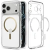 Dėklas Spigen ULTRA HYBRID MagSafe iPhone 17 Pro / 18 Pro SKAIDRUS/AUKSINIS