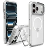 Dėklas Spigen Ultra Hybrid OPTIK S MagSafe iPhone 17 Pro / 18 Pro SKAIDRUS/SIDABRINIS