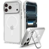 Dėklas Spigen Ultra Hybrid OPTIK S MagSafe iPhone 17 Pro / 18 Pro SKAIDRUS/SIDABRINIS