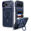Dėklas Spigen Ultra Hybrid OPTIK S MagSafe iPhone 17 Pro Max / 18 Pro Max SKAIDRUS/TAMSIAI MĖLYNAS