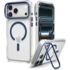 Dėklas Spigen Ultra Hybrid OPTIK S MagSafe iPhone 17 Pro Max / 18 Pro Max SKAIDRUS/TAMSIAI MĖLYNAS