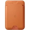 Dėklas Spigen Valentinus MagSafe Universal Magnetic Card Holder Metallic oranžinės spalvos